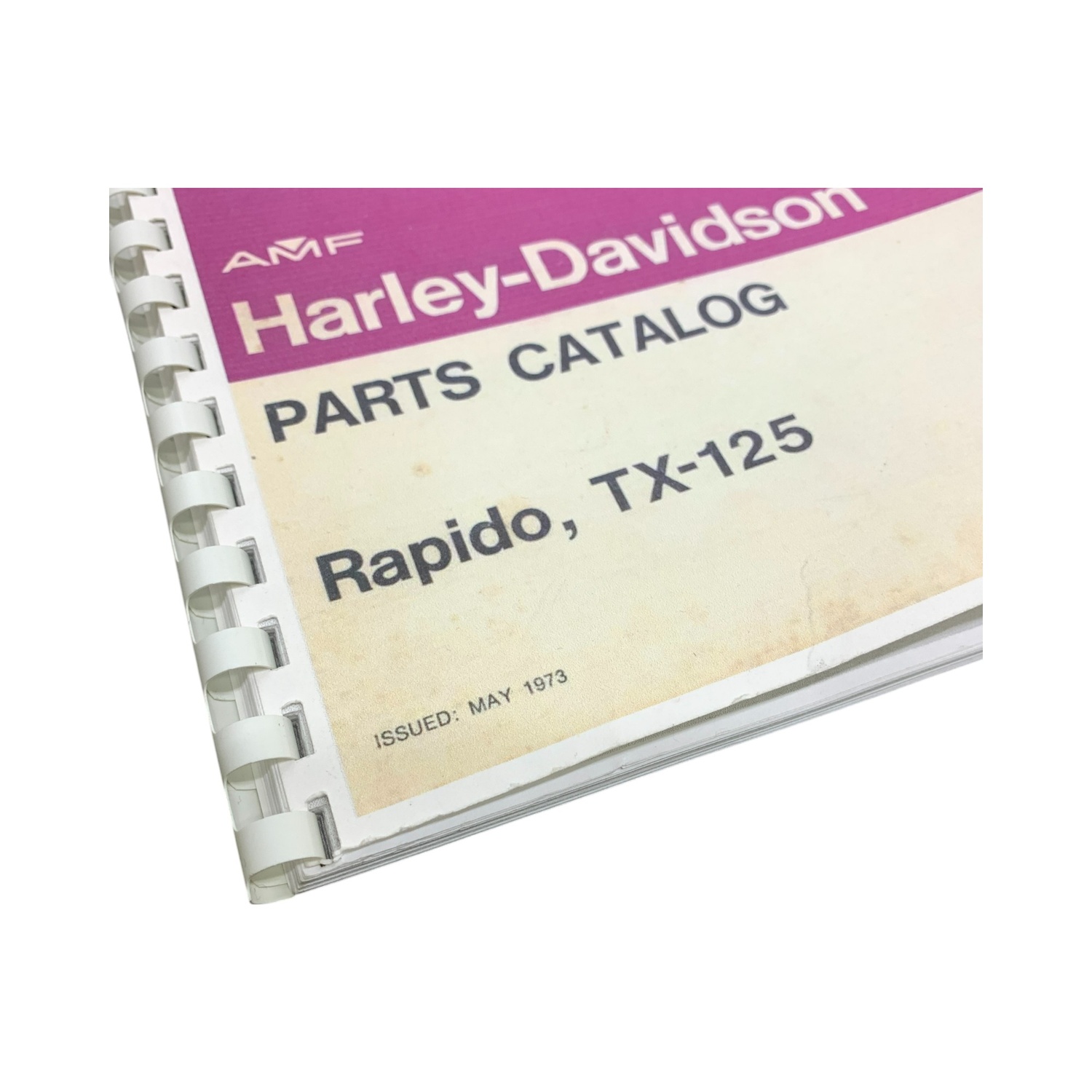1973 Harley-Davidson TX-125 パーツカタログ Harley Davidson Parts Catalog Rapido, TX-125 1968 to 1973 HD
