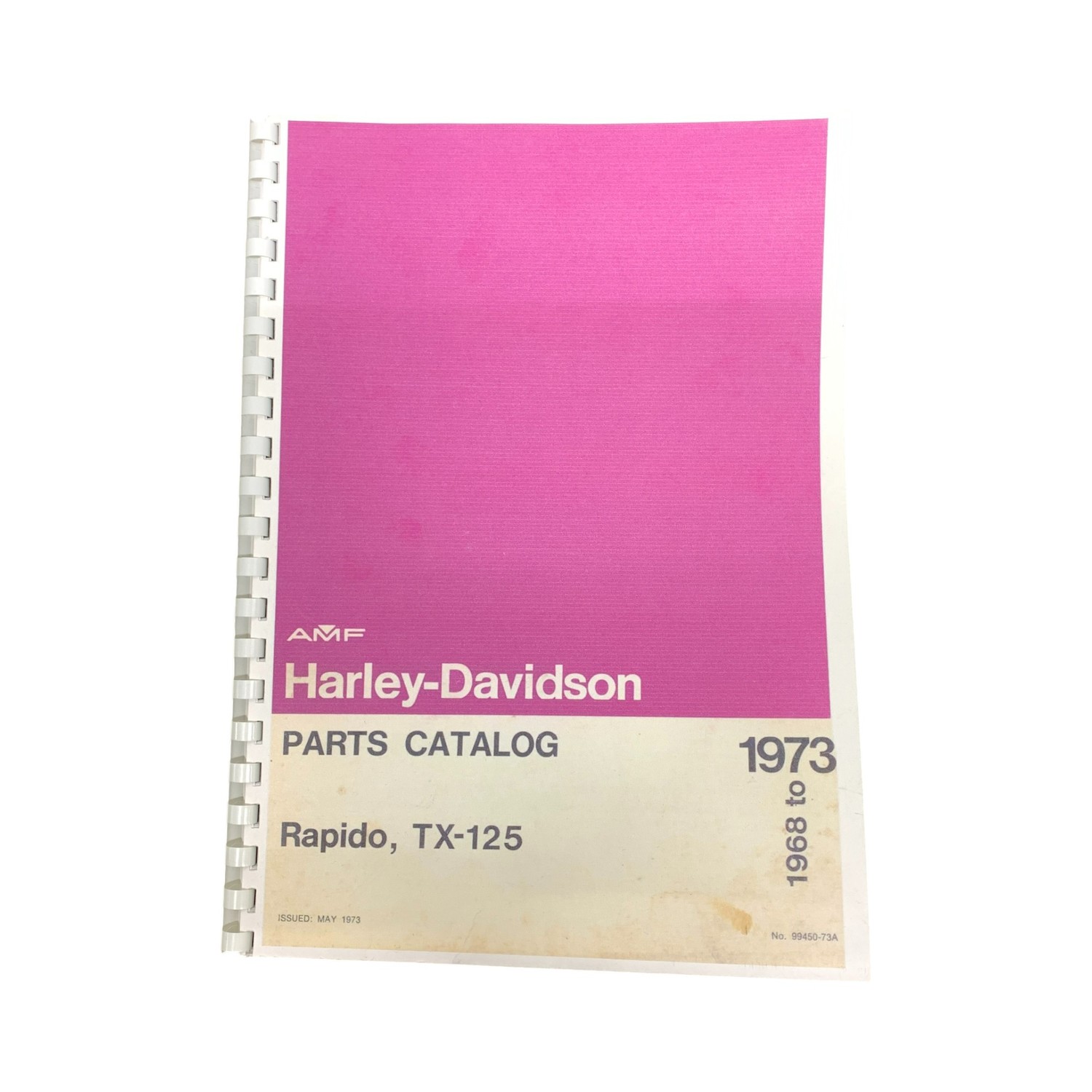1973 Harley-Davidson TX-125 パーツカタログ Harley Davidson Parts Catalog Rapido, TX-125 1968 to 1973 HD