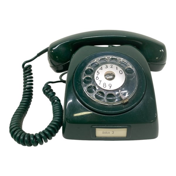 Dialog Retro Telefon Grön Televerket Vintage Gammal Old Telephone Phone Landline