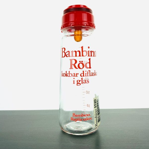 Nappflaska, Bambino, Retro, Röd