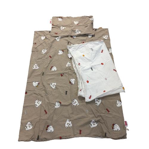 Sängkläder Mumin Påslakan Örngott Lakan 3-delar Bäddset Barn Baby