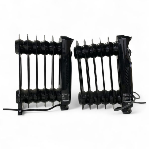 2st Litet oljeelement Co/Tech Svart 450-525W Portabel Radiator 2st
