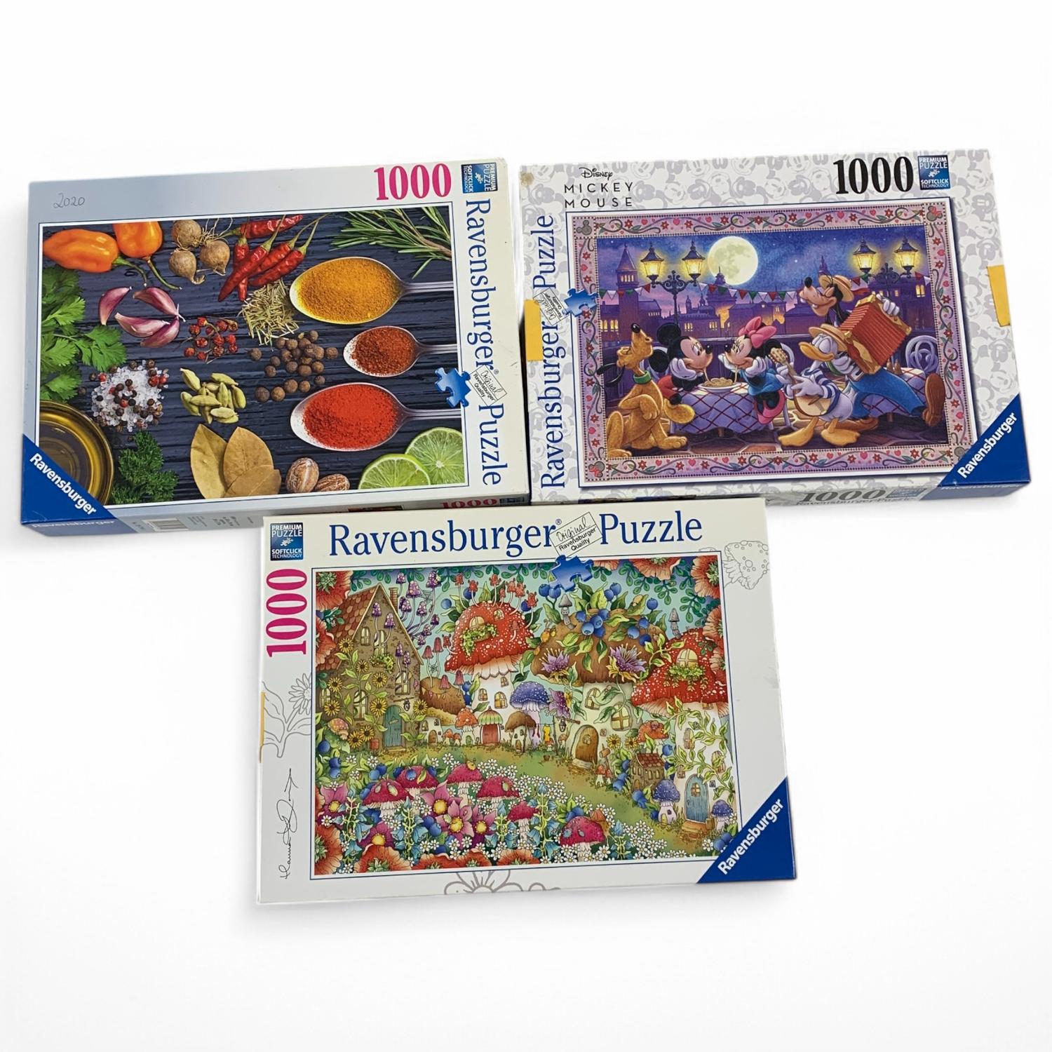 Ravensburger 3st Pussel 1000-bitar Puzzle