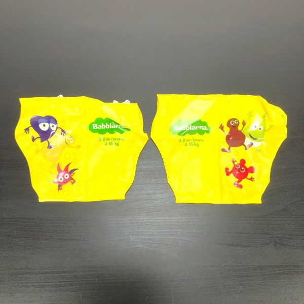 Badringar, Armringar, Armpuffar, stl 0-2 år, 0-15 kg, Gul, 2 st