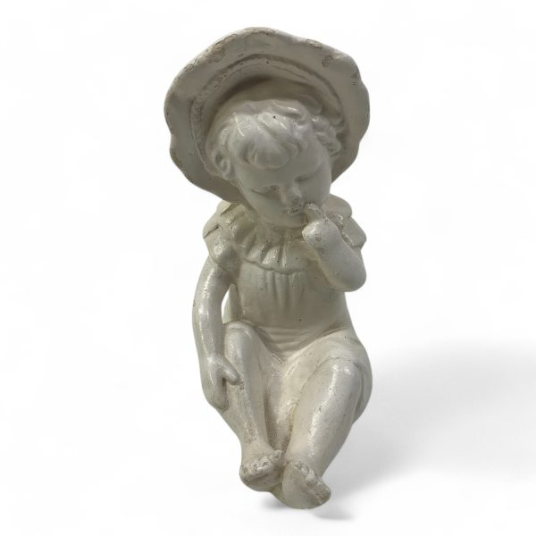 Figurin Barn Bebis Sittande 16cm Vintage Retro Design