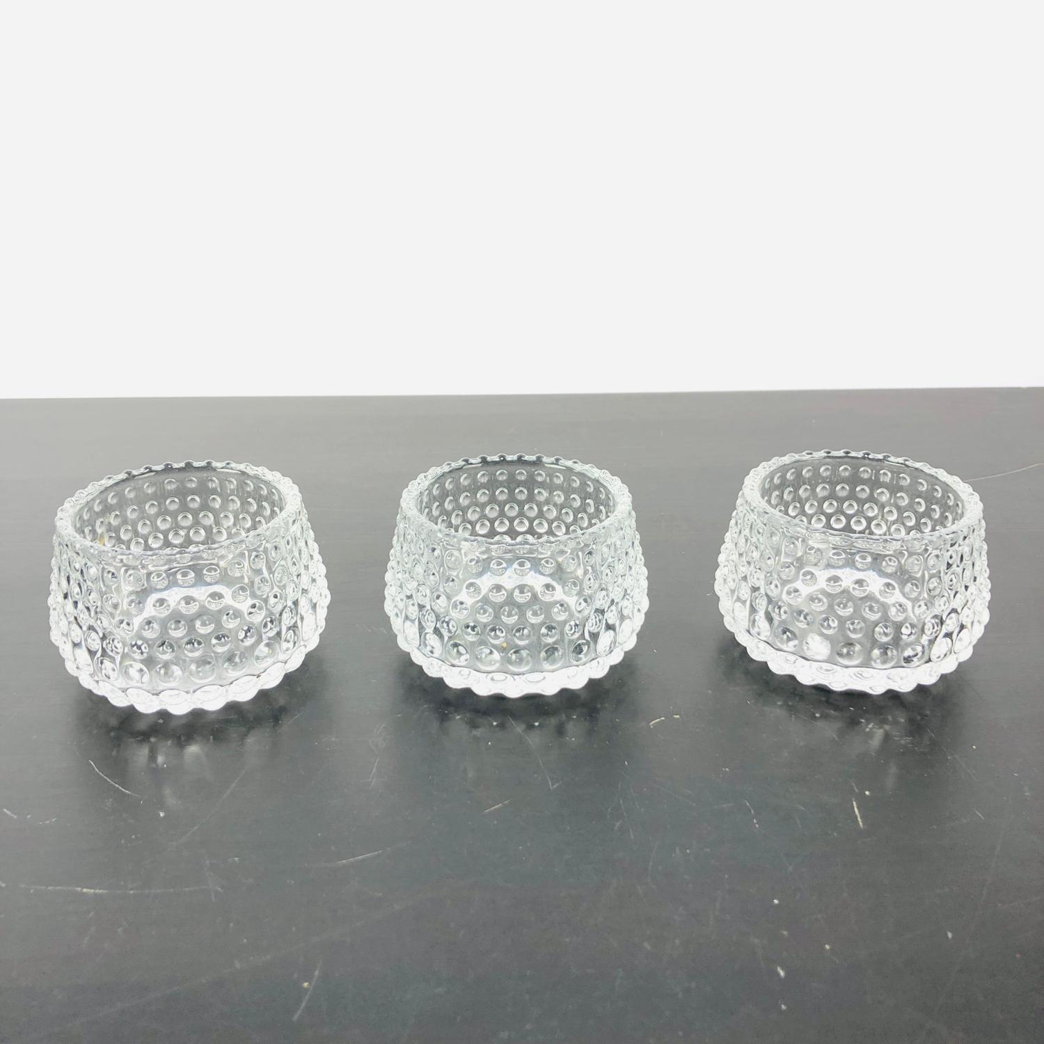 Ljushållare, Glas, 3 st