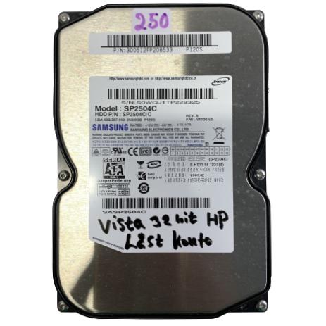 Samsung 250GB SATA Hårddisk 3,5 Tum Vista 32 bit HP Låst Konto