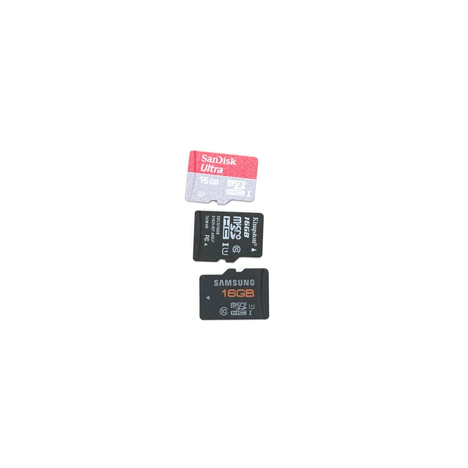 Micro SD, 16 GB, 3 st