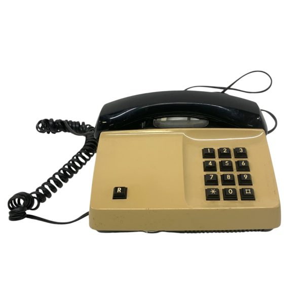 Teli Diavox Retro Telefon Beige/Svart Televerket Vintage Gammal Old Telephone