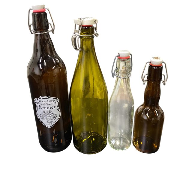 Glasflaskor 4st Kork Flaskor Vintage Glas