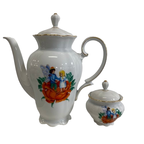 HC Andersens Eventyr Kaffekanna Sockerskål 2-delar Kanna Skål Design