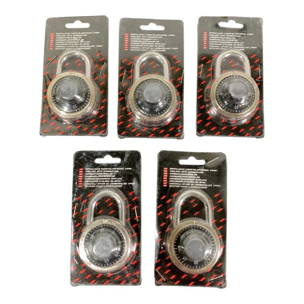 Kombinationshänglås 5st Hänglås Lås Kombinationslås Padlock with combination