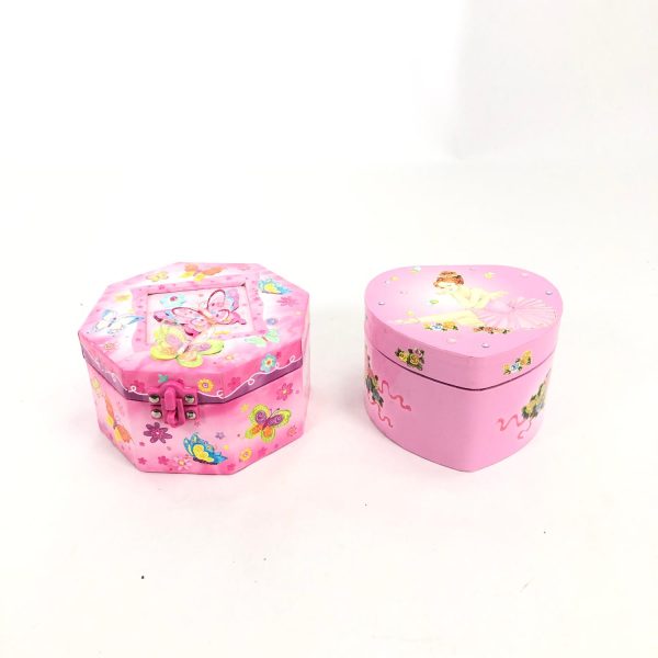 Speldosor med förvaring, Rosa, Ask, Låda, 2 st