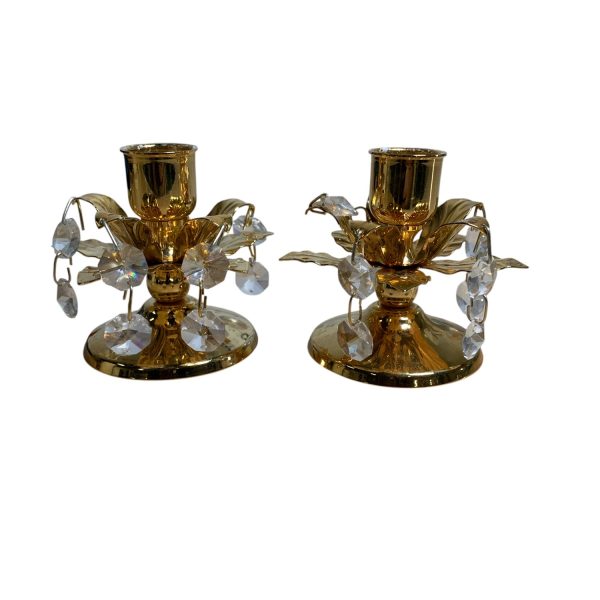Ljusstakar Prismor 2st 7cm Ljusstake Kronljus