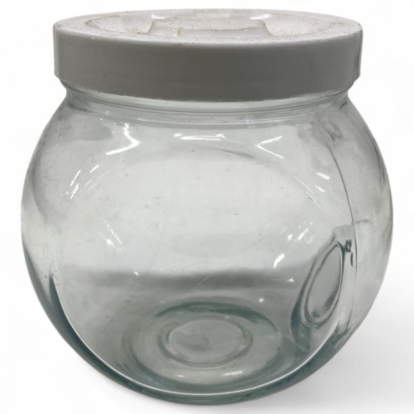 Glasburk med Lock Glas Burk Godisburk