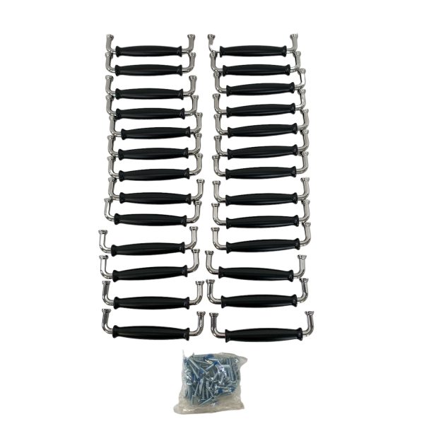 26st Lådhandtag Handtag Låda Svart Vit Metall Design