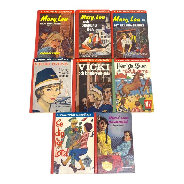 8st B Wahlströms Ungdomsböcker Mary Lou Vicki Barr Mari Som barnvakt