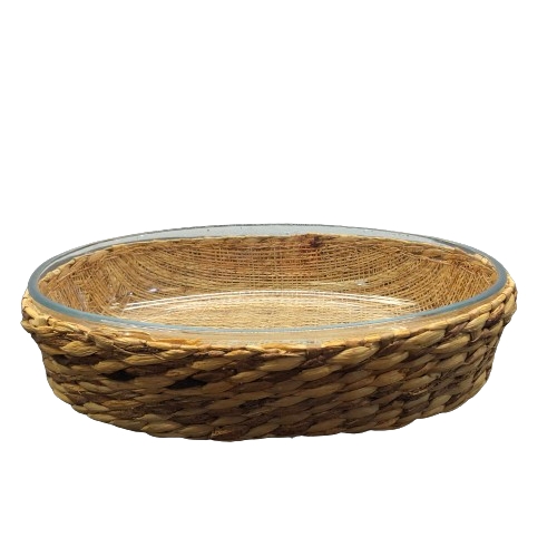 Pyrex Form Ugnsform i Glas Underlägg Flätad 2-delar Design