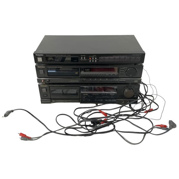 Technics 3-delar CD-Spelare Kassettbandspelare Radio CD Kassettband Spelare