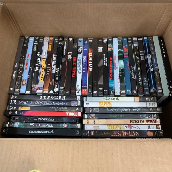 Dvd Filmer 1st Låda Ca 7,3kg