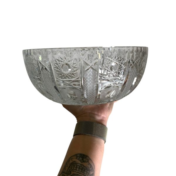 Kristallskål 24cm Kristall Skål 2,2kg Glasskål