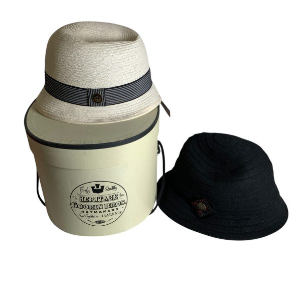 Heritage Goorin Bros stl S Hattar 2st Svart Vit Hatt Ull