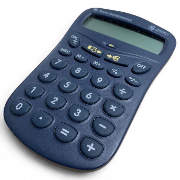 Texas Instruments €2000- Kalkylator Blå Miniräknare