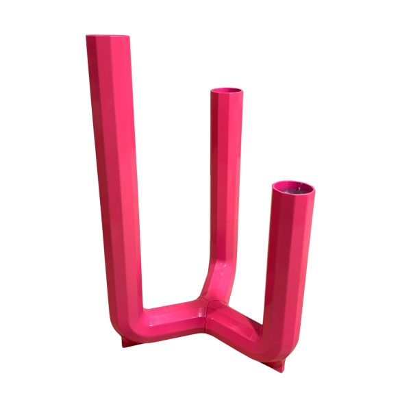 IKEA PS Ljusstake för 3st ljus Rosa Kronljus 21cm Vintage