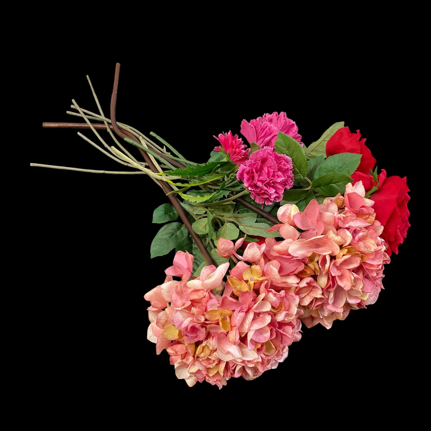 Konstblommor Ros Hostensia Blommor Blomma