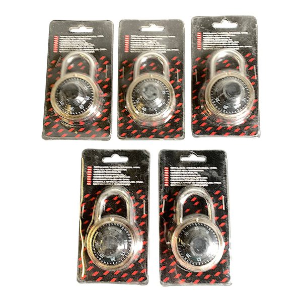 Kombinationshänglås 5st Hänglås Lås Kombinationslås Padlock with combination