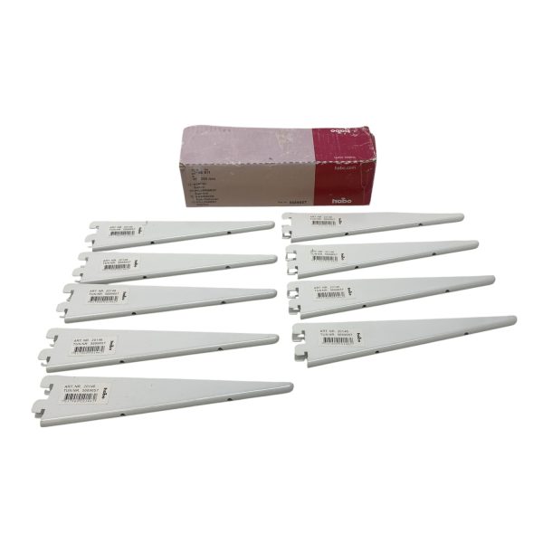 Habo Typ 611 Konsoler Konsol Vit Stål 9st 250mm Art nr 20146