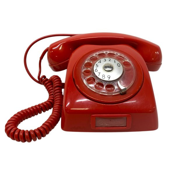 Dialog Retro Telefon Röd Televerket Vintage Gammal Old Telephone Phone Landline