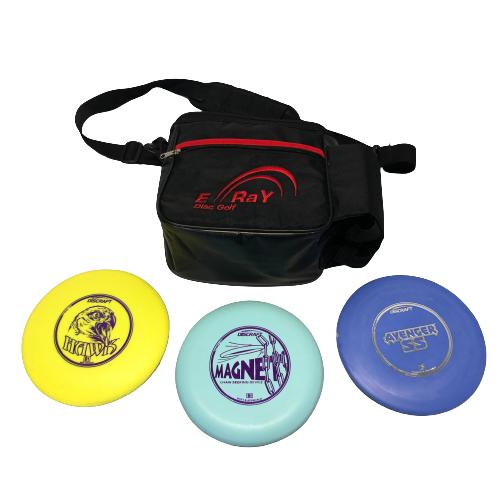 Discraft Frisbee Discgolf 3st Dics Med Väska Golf