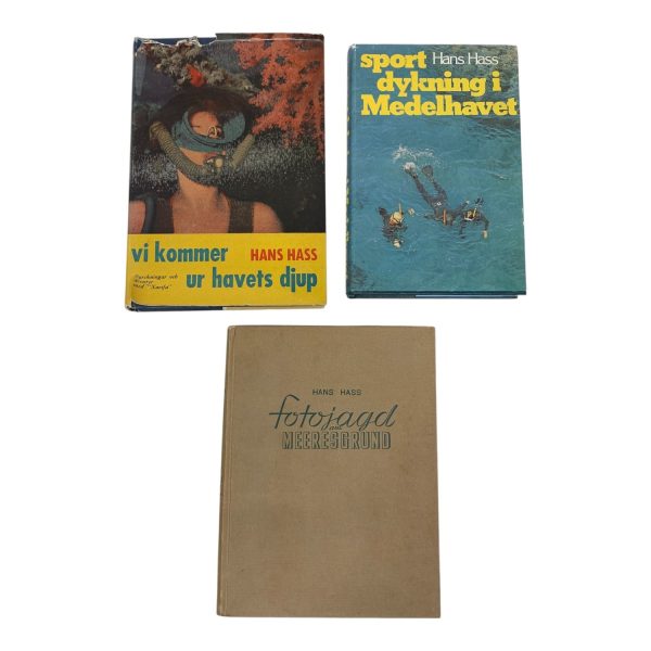 Hans Hass Vi kommer ur havets djup Sportdykning i Medelhavet Fotojagad 3st Bok