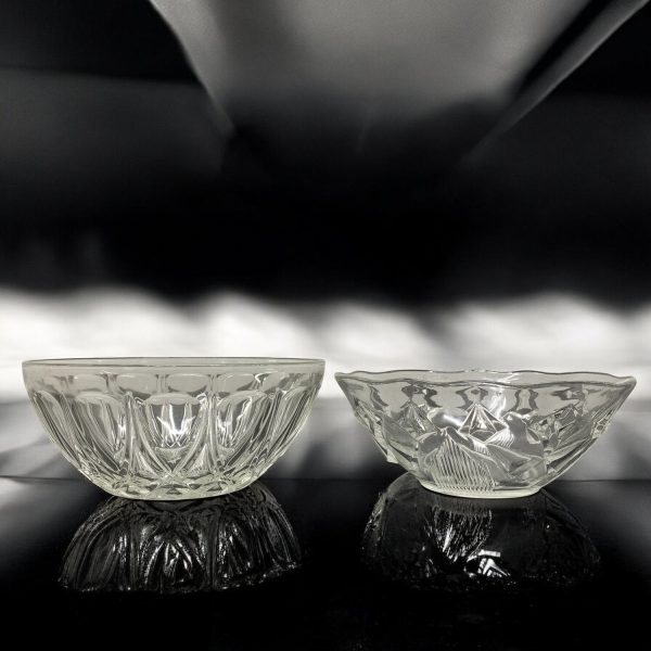 Glasskålar 2st Glas Skål Vintage