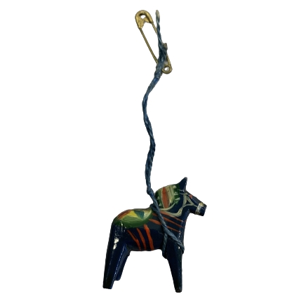 Miniatyr Dalahäst Retro Design