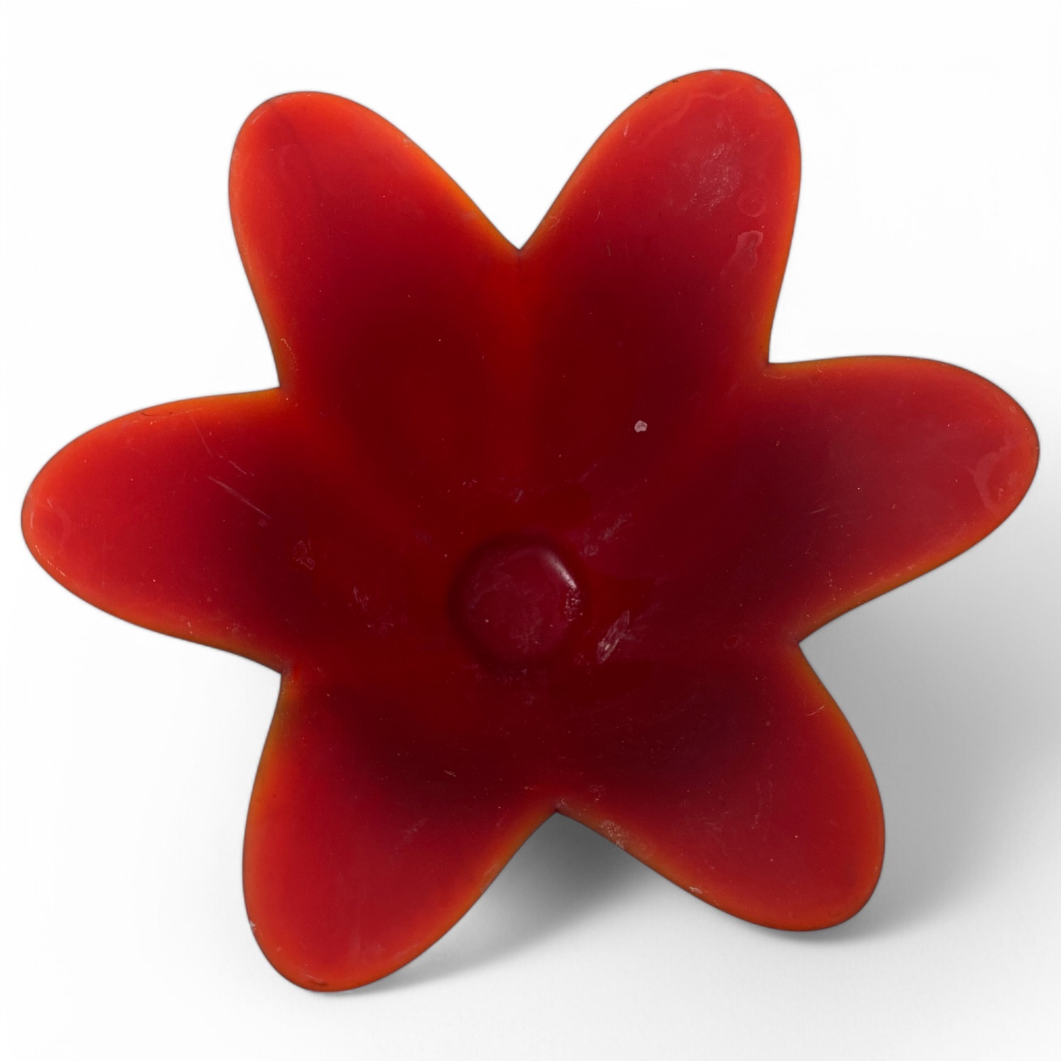 Glasvas Röd Blomma Vas Glas – FOOTLY