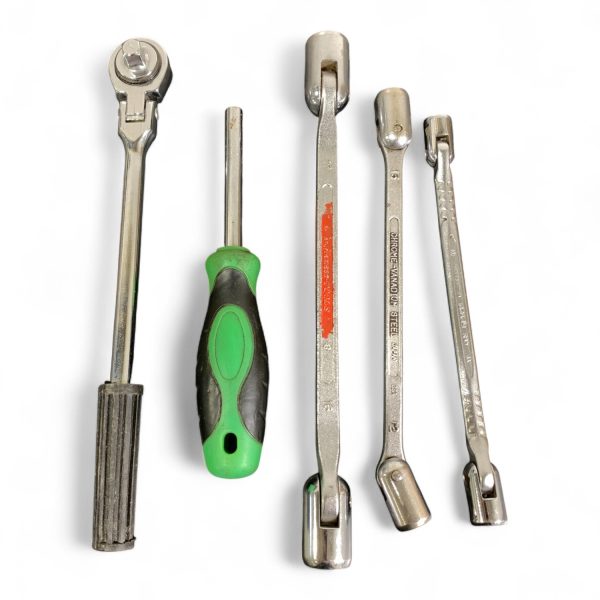 Bitsmejsel Ledhylsnyckel Spärrnyckel 5-delar Verktyg