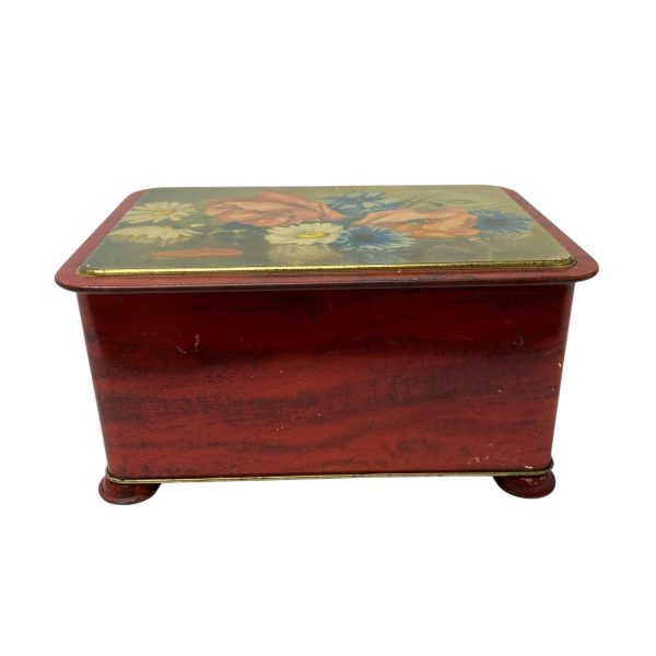 Gevalia Rosteriet Gefle Plåtburk Kaffeburk Röd 24cm Kaffe Retro