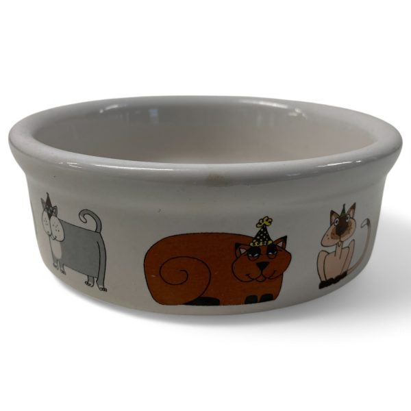 Kattskål Porslin Porslinsskål Katt Matskål Vattenskål