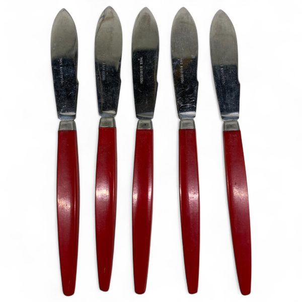 Skaldjurskniv Kniv Röd Rostfritt Stål
