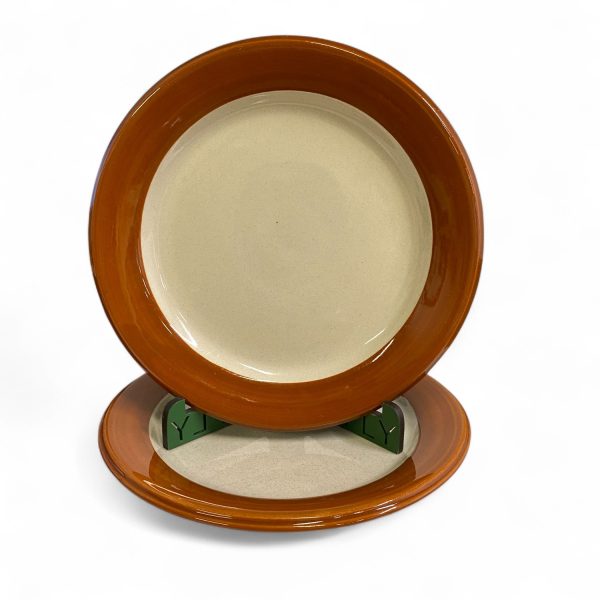 Höganäs Servis 80 Assietter 2st 18cm Vintage Retro Design Hoganas Sweden