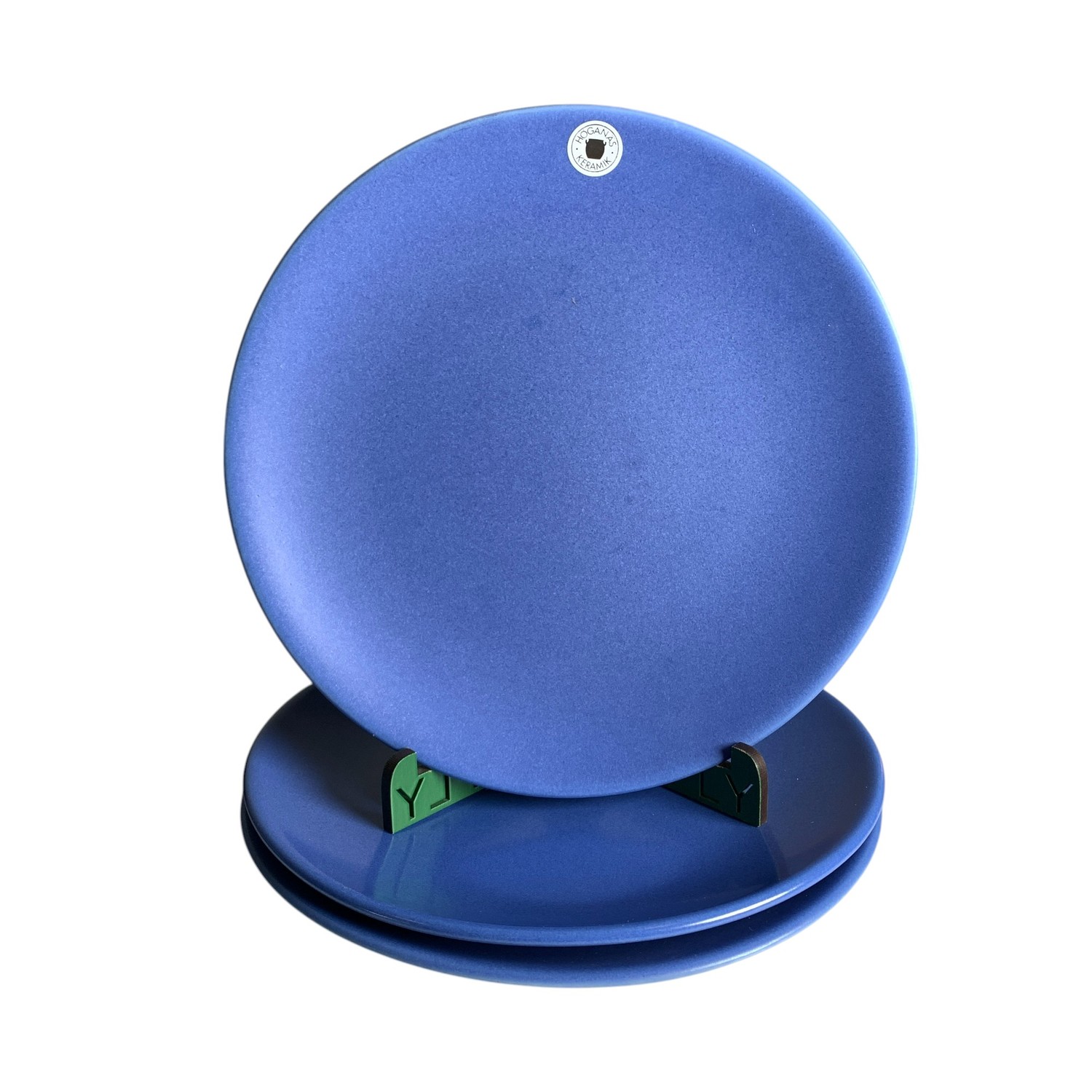 Höganäs Keramik 3st Tallrikar 20cm Blå Tallrik Design Hoganas Sweden