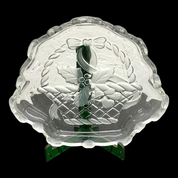 Mikasa Kristall Godisskål Skål Jul Julstjärnekorg Design Christmas Candy Crystal