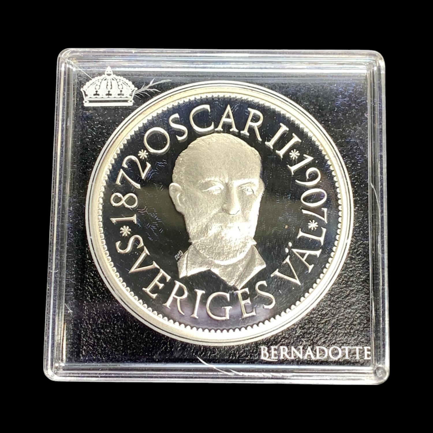 Silvermedalj Konunga tten Bernadotte Oskar II 1872 1907 Sverige tten silvermedalj-konunga-tten-bernadotte-oskar-ii-1872-1907-sverige-tten