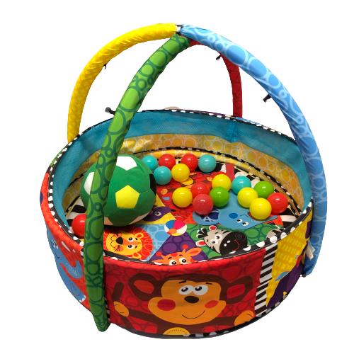 Playgro Lekhage Lekmatta Babygym Myspöl Bollar Boll Djur Baby