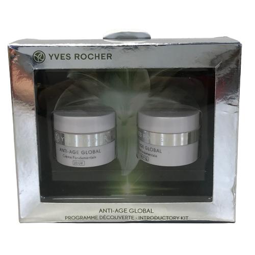 Yves Rocher Anti Age Global Nattkräm Dagkräm Kit 15ml Kräm Ansiktskräm