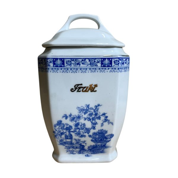 Haas & Czjzek Schlaggenwald Kryddburk Blå Vit 16cm Frukt Fruktburk