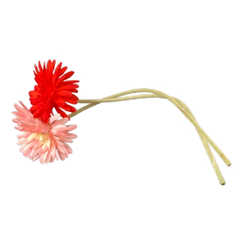 Konstgjorta Blommor 2st Rosa Röd Blomma Växter Växt