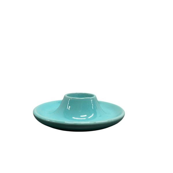 Äggkopp 14cm Blå Vintage Stämplad Turkos Retro